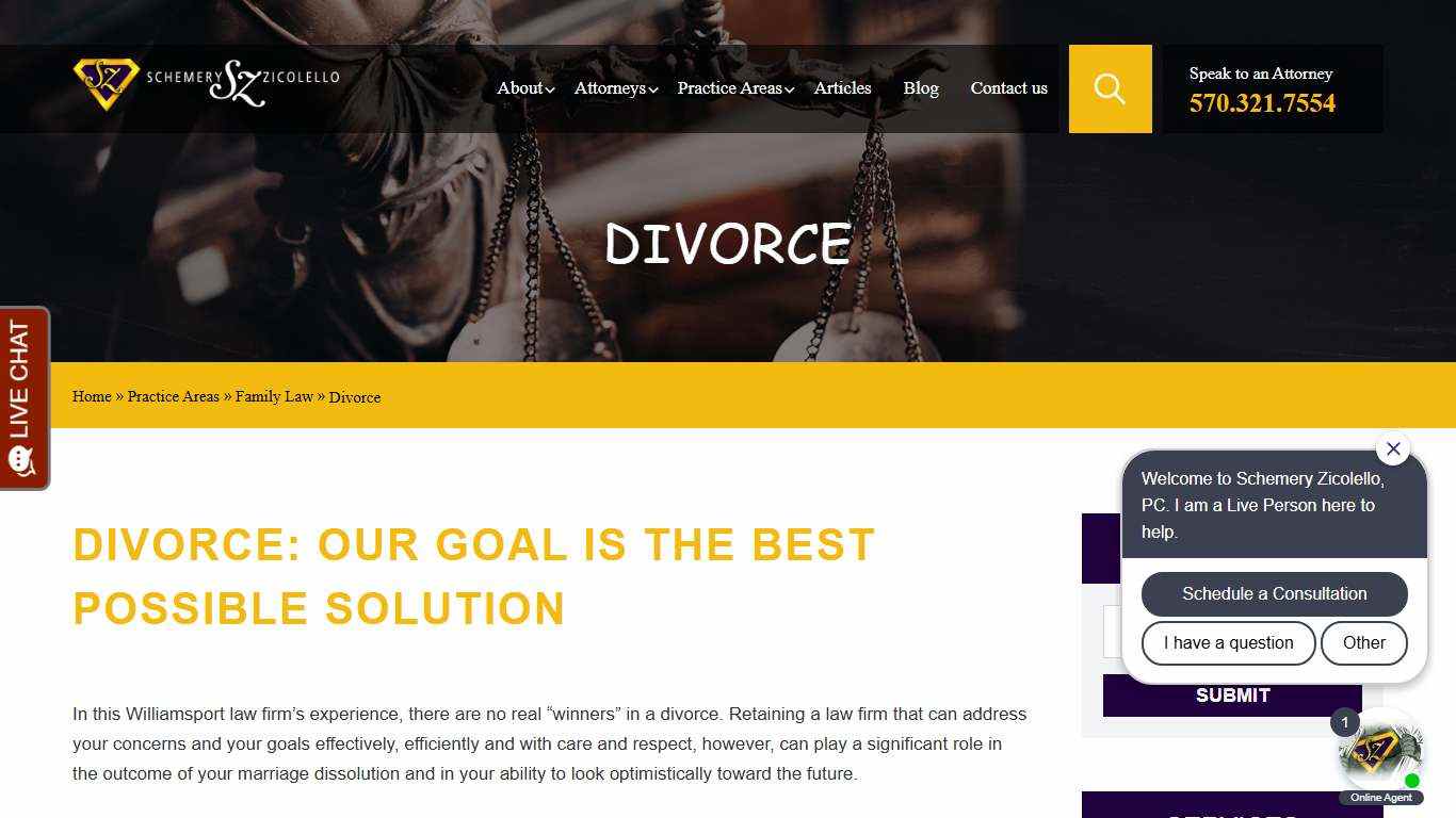Williamsport Divorce Attorneys | Marriage Dissolution in Lycoming County
