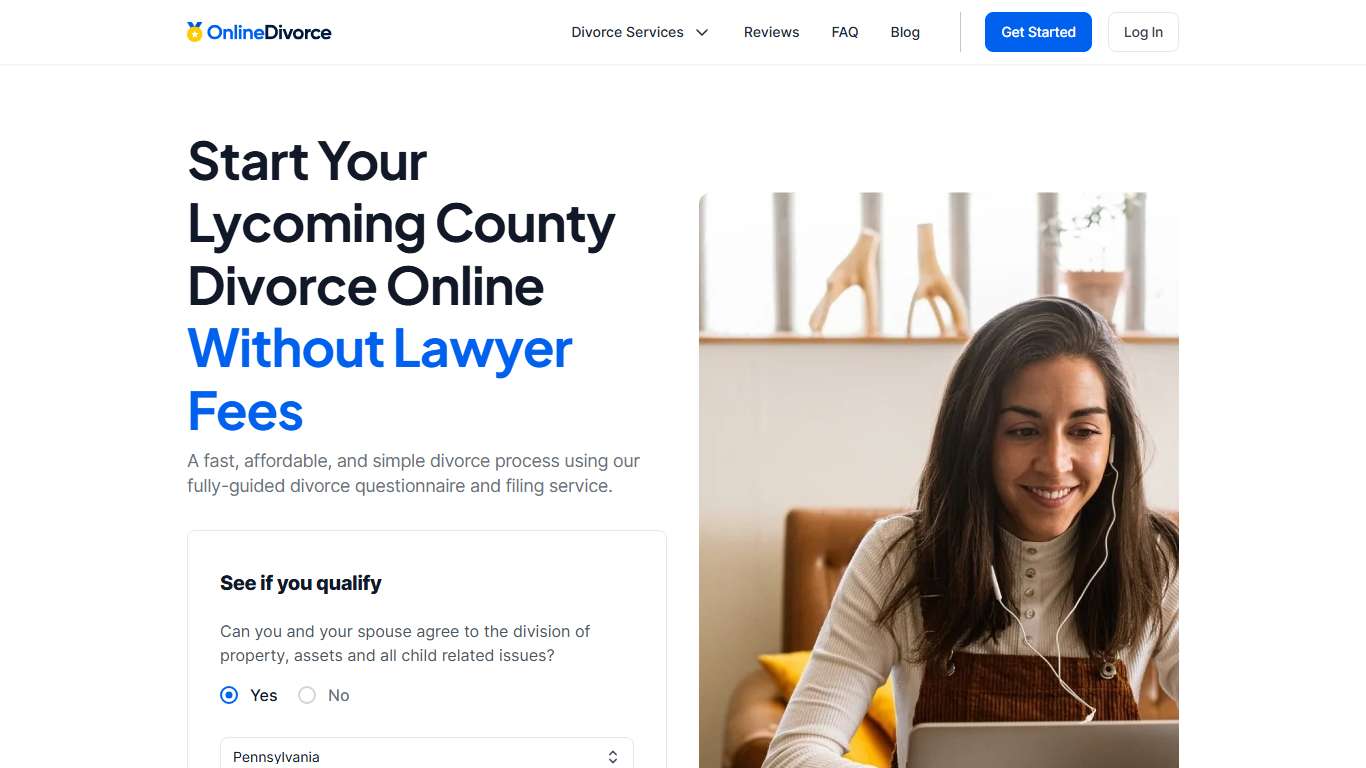 Lycoming County, PA Divorce Court Info & Filing | Online Divorce